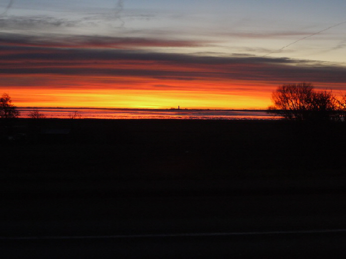 Sonnenuntergang von Schobll gesehen / sunset with the view from Schobll